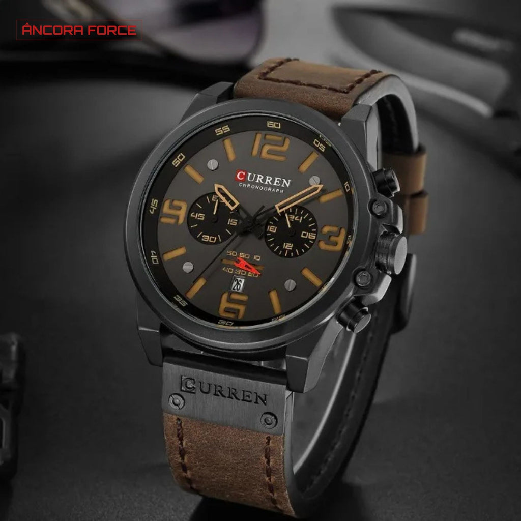 Relógio Masculino CURREN 8314 — Fashion Marrom-Preto