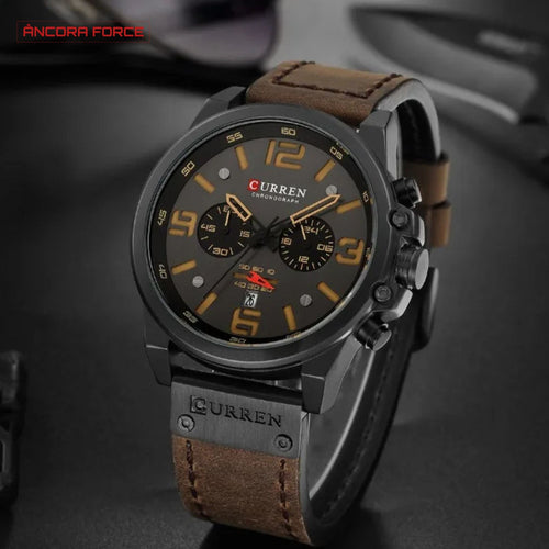 Relógio Masculino CURREN 8314 — Fashion Marrom-Preto