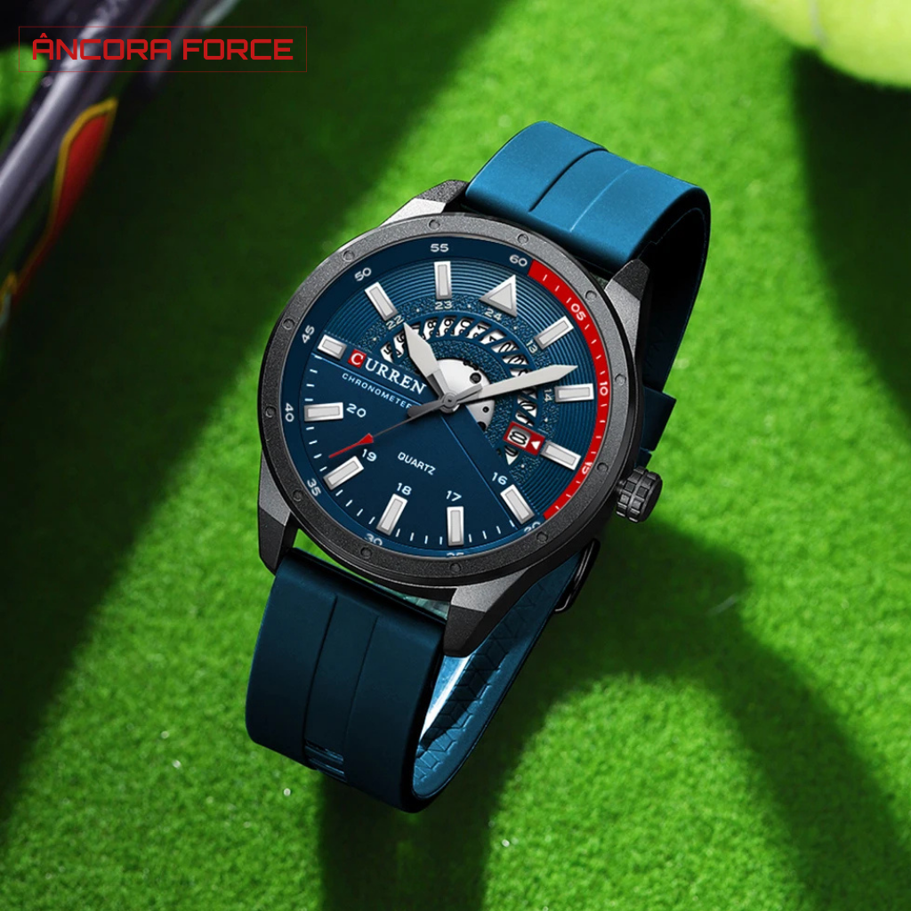 Relógio Masculino CURREN 8421 — Esportivo Azul