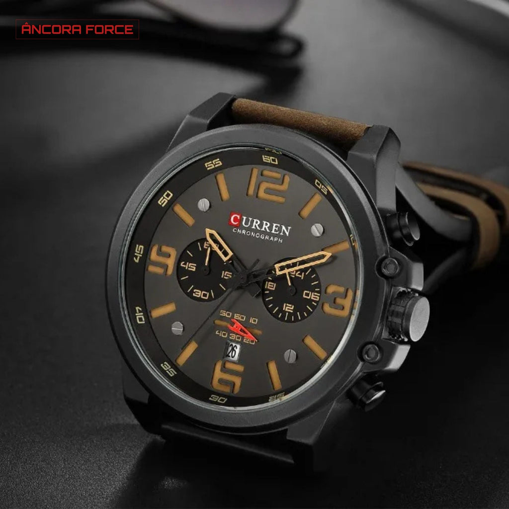 Relógio Masculino CURREN 8314 — Fashion Marrom-Preto