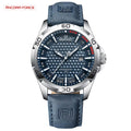 Relógio Masculino NAVIFORCE NF8023 — Esportivo Azul com Pulseira de Couro Ecológico